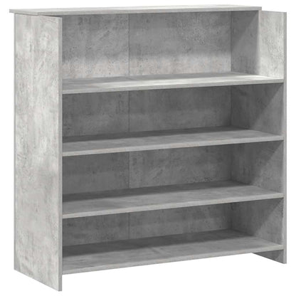 vidaXL Empfangstheke Betongrau 180x50x103,5 cm Holzwerkstoff