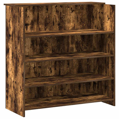 vidaXL Empfangstheke Räuchereiche 180x50x103,5 cm Holzwerkstoff