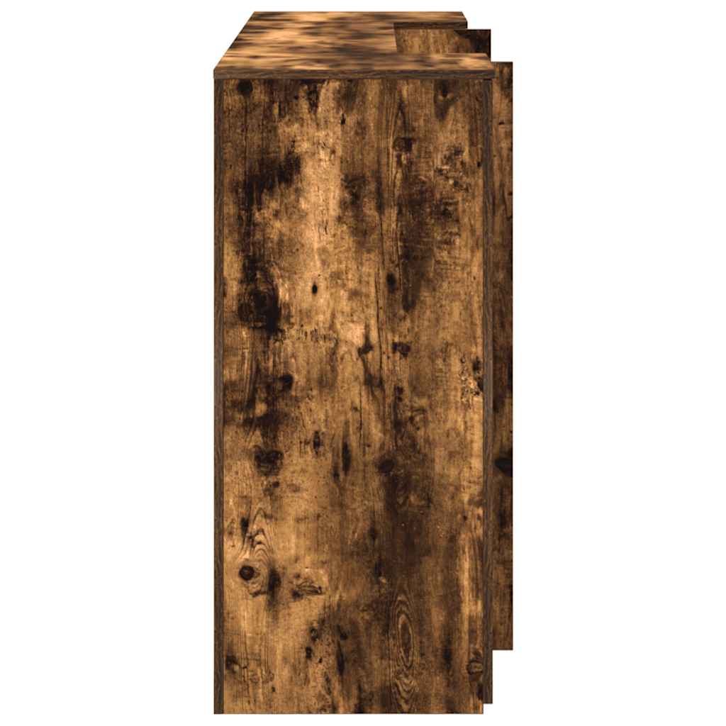 vidaXL Empfangstheke Räuchereiche 180x50x103,5 cm Holzwerkstoff