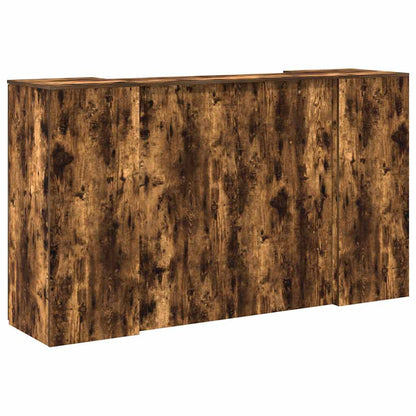 vidaXL Empfangstheke Räuchereiche 180x50x103,5 cm Holzwerkstoff
