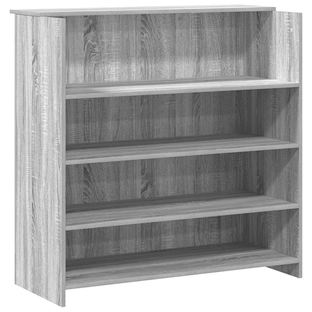 vidaXL Empfangstheke Grau Sonoma 180x50x103,5 cm Holzwerkstoff