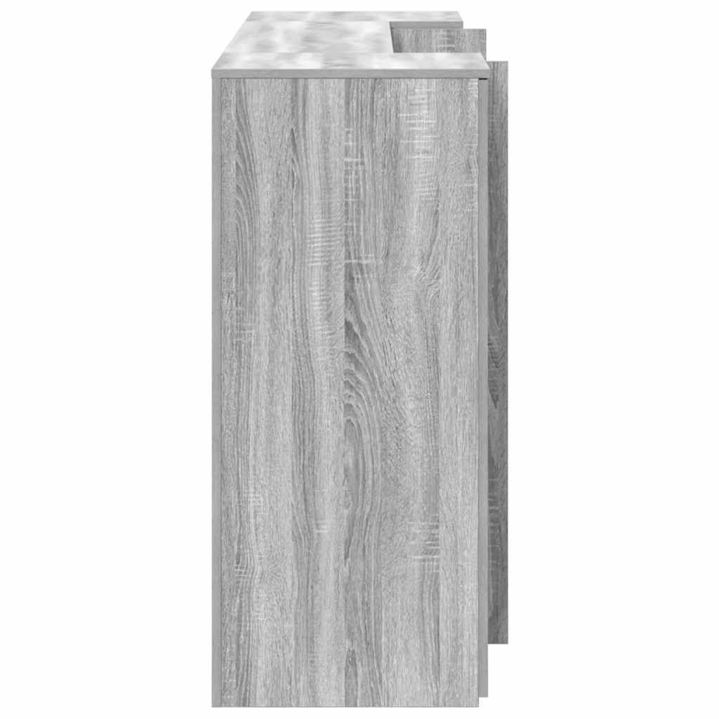 vidaXL Empfangstheke Grau Sonoma 180x50x103,5 cm Holzwerkstoff