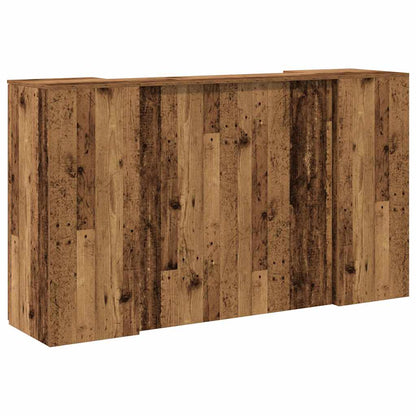 vidaXL Empfangstheke Altholz-Optik 180x50x103,5 cm Holzwerkstoff