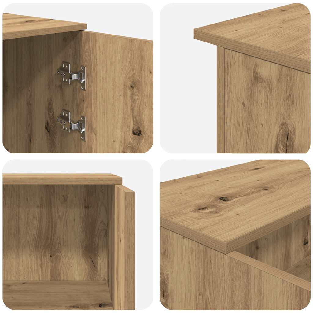 vidaXL Empfangstheke Artisan-Eiche 180x50x103,5 cm Holzwerkstoff