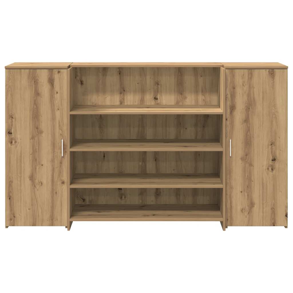vidaXL Empfangstheke Artisan-Eiche 180x50x103,5 cm Holzwerkstoff