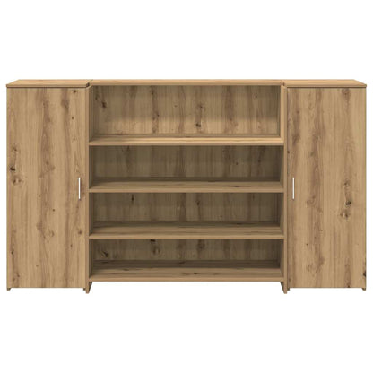 vidaXL Empfangstheke Artisan-Eiche 180x50x103,5 cm Holzwerkstoff