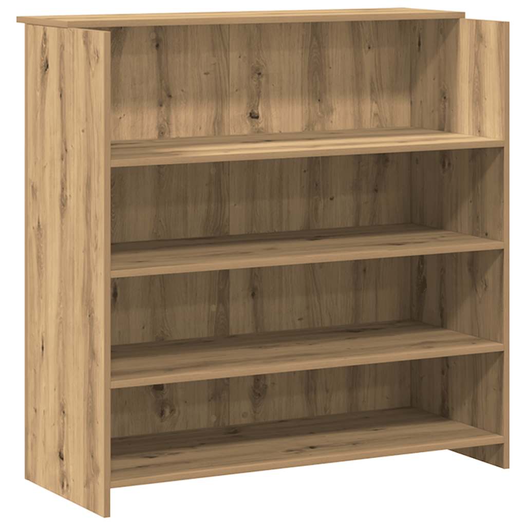vidaXL Empfangstheke Artisan-Eiche 180x50x103,5 cm Holzwerkstoff