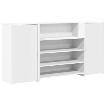 vidaXL Empfangstresen Weiß 200 x 50 x 103,5 cm Holzwerkstoff
