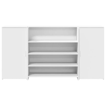 vidaXL Comptoir de réception blanc 200 x 50 x 103,5 cm en bois d'ingénierie