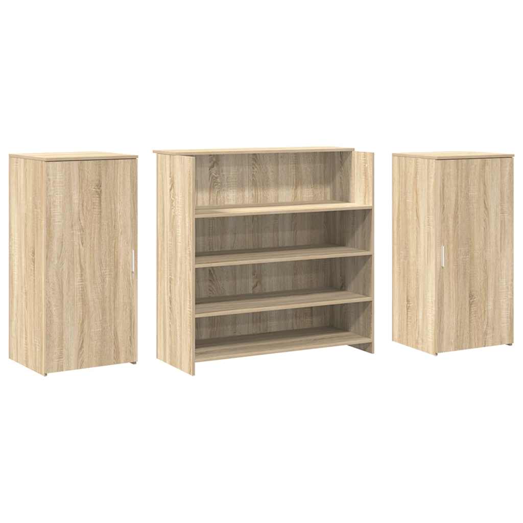 vidaXL Empfangstheke Sonoma-Eiche 200x50x103,5 cm Holzwerkstoff