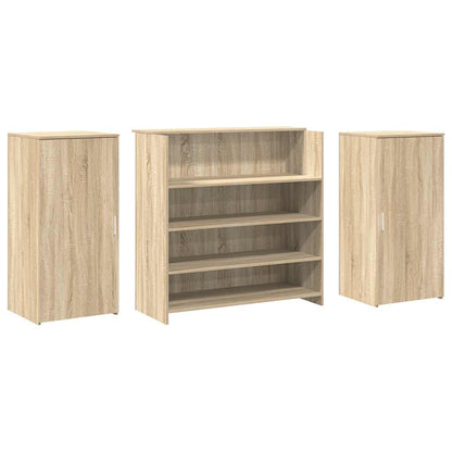 vidaXL Empfangstheke Sonoma-Eiche 200x50x103,5 cm Holzwerkstoff