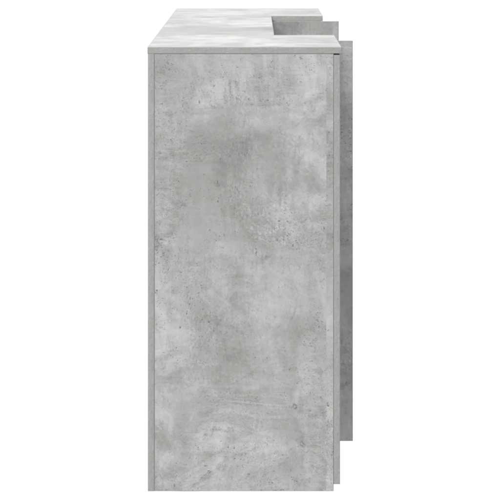 vidaXL Empfangstheke Betongrau 200x50x103,5 cm Holzwerkstoff