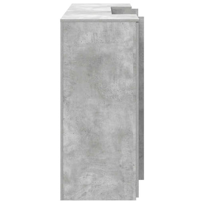vidaXL Empfangstheke Betongrau 200x50x103,5 cm Holzwerkstoff