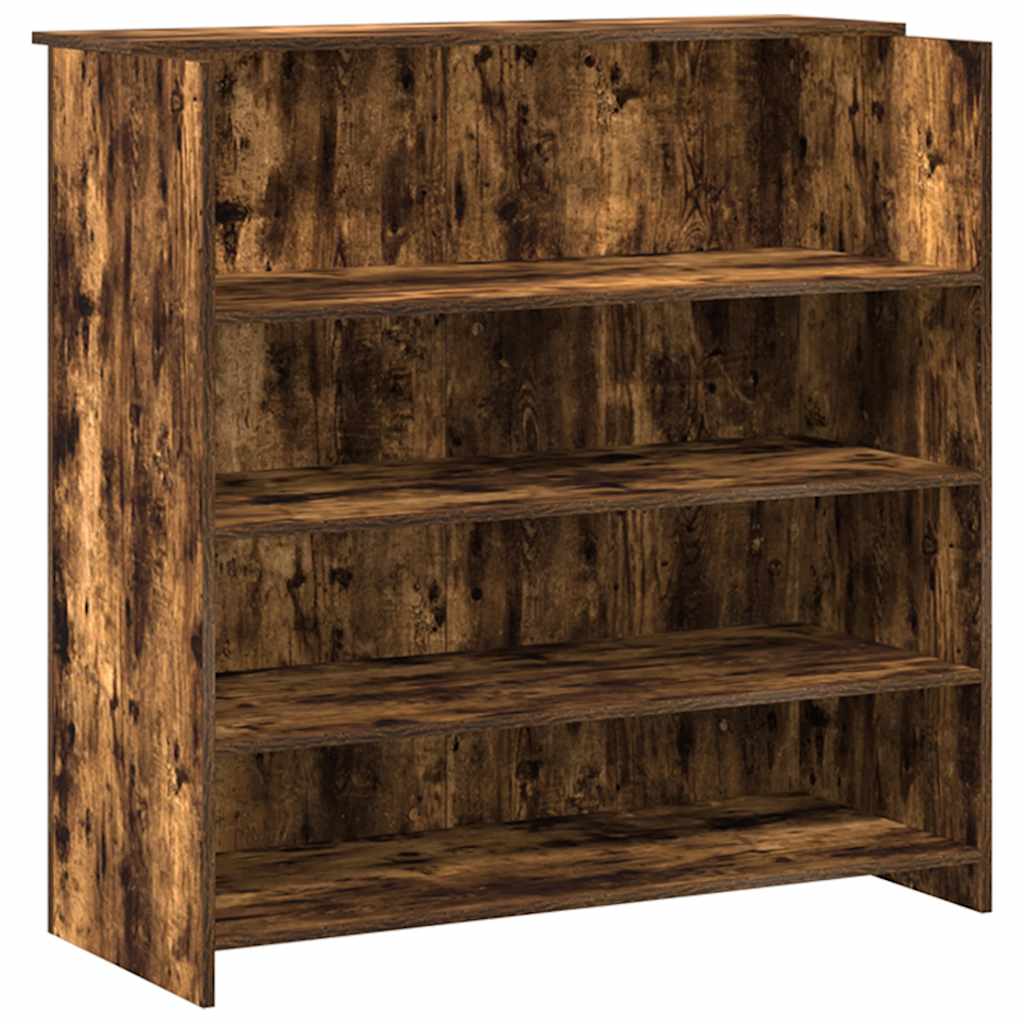 vidaXL Empfangstheke Räuchereiche 200x50x103,5 cm Holzwerkstoff