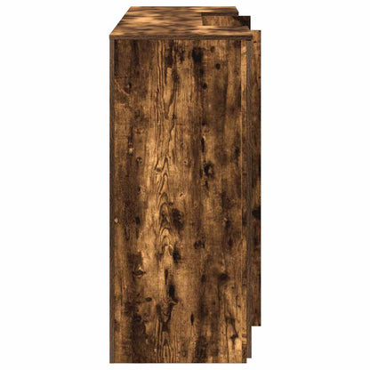 vidaXL Empfangstheke Räuchereiche 200x50x103,5 cm Holzwerkstoff
