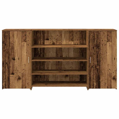 vidaXL Empfangstheke Altholz-Optik 200x50x103,5 cm Holzwerkstoff