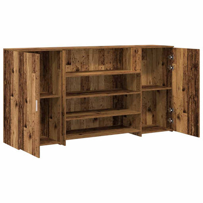 vidaXL Empfangstheke Altholz-Optik 200x50x103,5 cm Holzwerkstoff