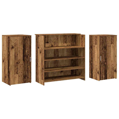 vidaXL Empfangstheke Altholz-Optik 200x50x103,5 cm Holzwerkstoff