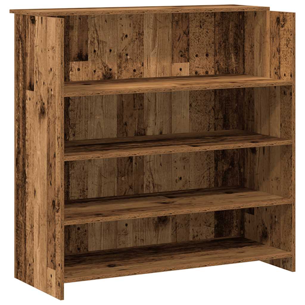vidaXL Empfangstheke Altholz-Optik 200x50x103,5 cm Holzwerkstoff