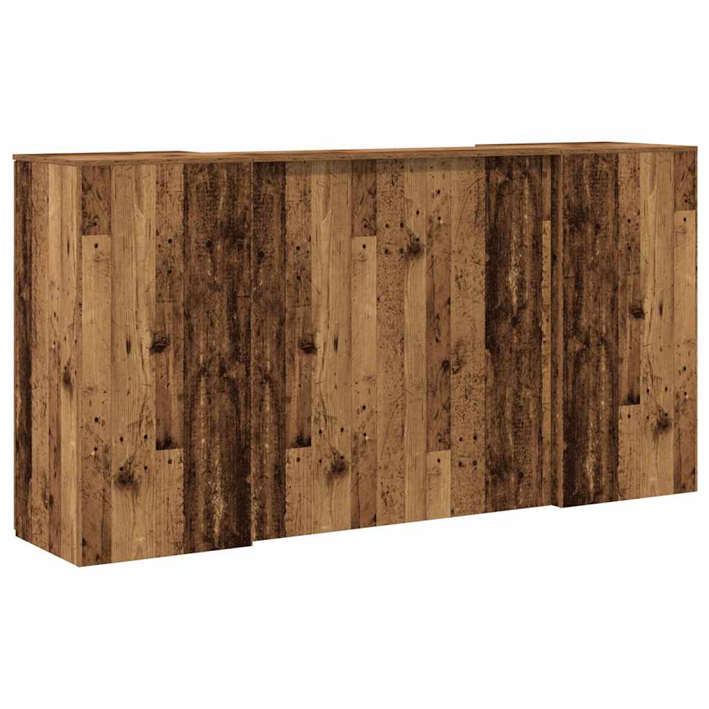 vidaXL Empfangstheke Altholz-Optik 200x50x103,5 cm Holzwerkstoff