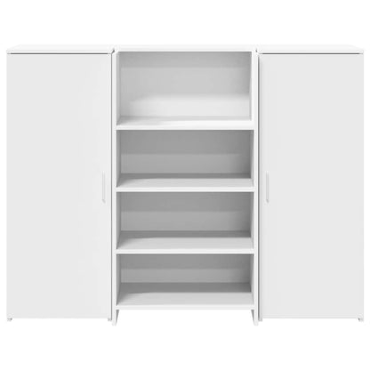 vidaXL Empfangstheke Weiß 135x50x103,5 cm Holzwerkstoff