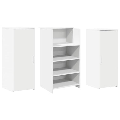 vidaXL Empfangstheke Weiß 135x50x103,5 cm Holzwerkstoff