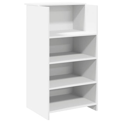 vidaXL Empfangstheke Weiß 135x50x103,5 cm Holzwerkstoff