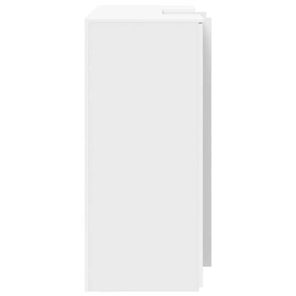 vidaXL Empfangstheke Weiß 135x50x103,5 cm Holzwerkstoff