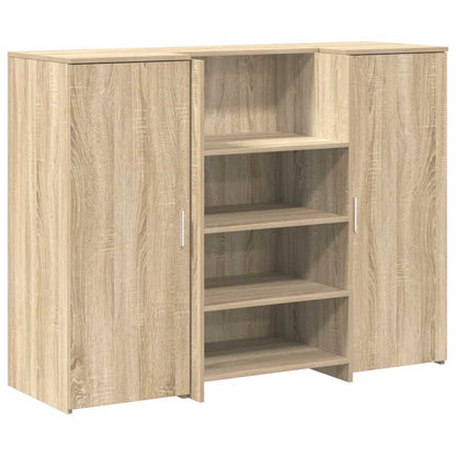 vidaXL Empfangstheke Sonoma-Eiche 135x50x103,5 cm Holzwerkstoff