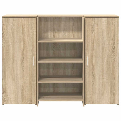 vidaXL Empfangstheke Sonoma-Eiche 135x50x103,5 cm Holzwerkstoff
