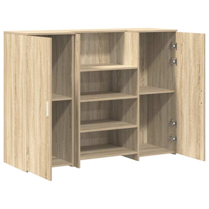 vidaXL Empfangstheke Sonoma-Eiche 135x50x103,5 cm Holzwerkstoff