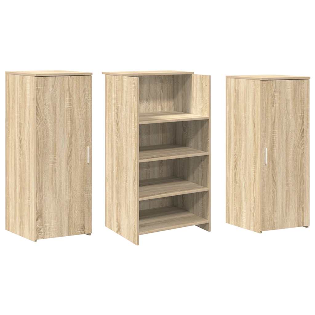vidaXL Empfangstheke Sonoma-Eiche 135x50x103,5 cm Holzwerkstoff