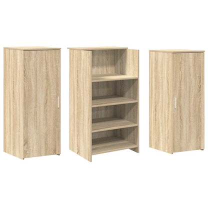vidaXL Empfangstheke Sonoma-Eiche 135x50x103,5 cm Holzwerkstoff