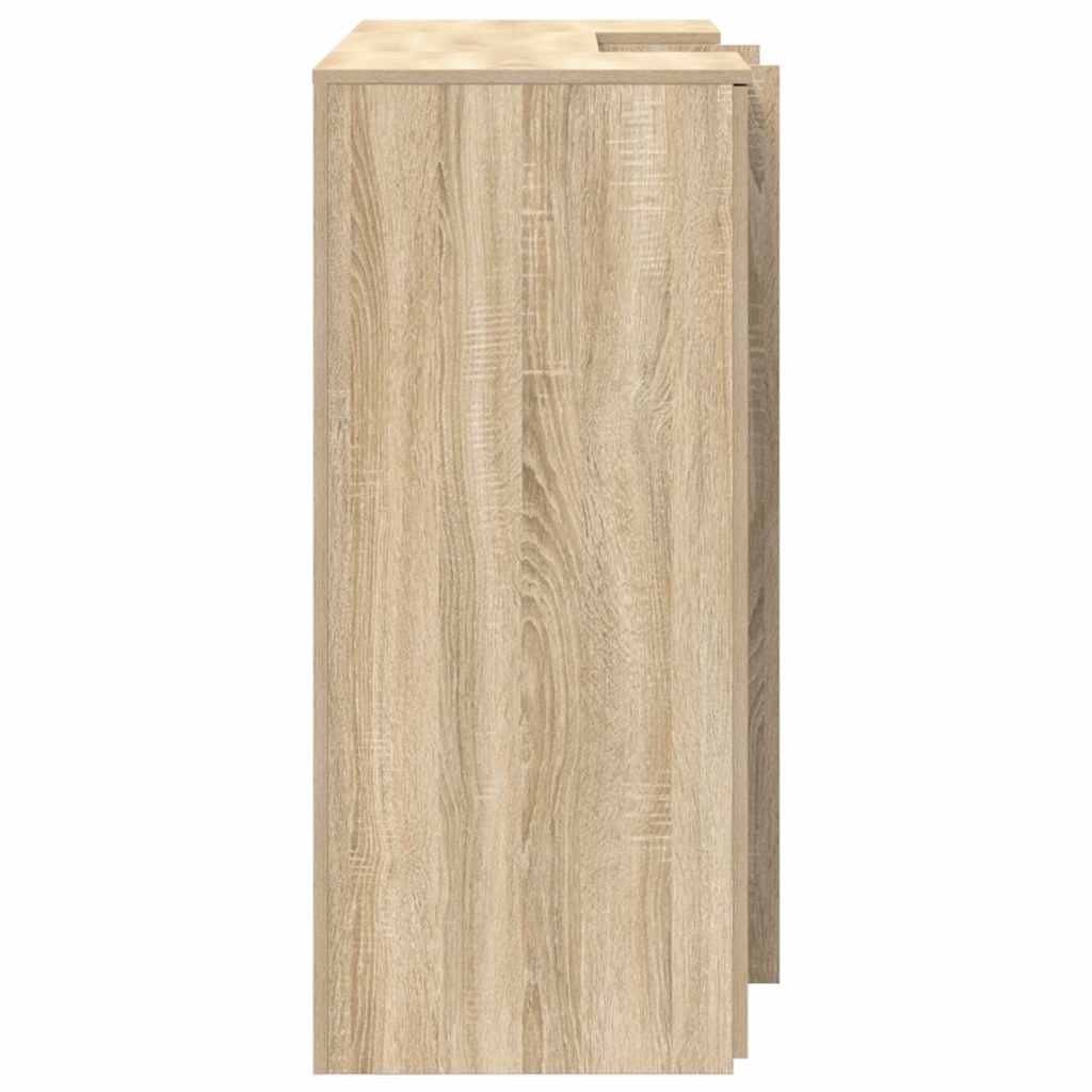 vidaXL Empfangstheke Sonoma-Eiche 135x50x103,5 cm Holzwerkstoff