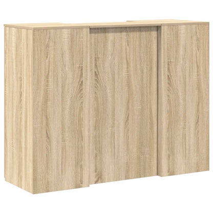 vidaXL Empfangstheke Sonoma-Eiche 135x50x103,5 cm Holzwerkstoff