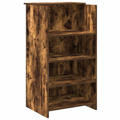 vidaXL Empfangstheke Räuchereiche 135x50x103,5 cm Holzwerkstoff