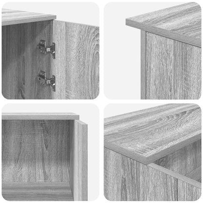 vidaXL Empfangstheke Grau Sonoma 135x50x103,5 cm Holzwerkstoff