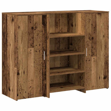 vidaXL Empfangstheke Altholz-Optik 135x50x103,5 cm Holzwerkstoff