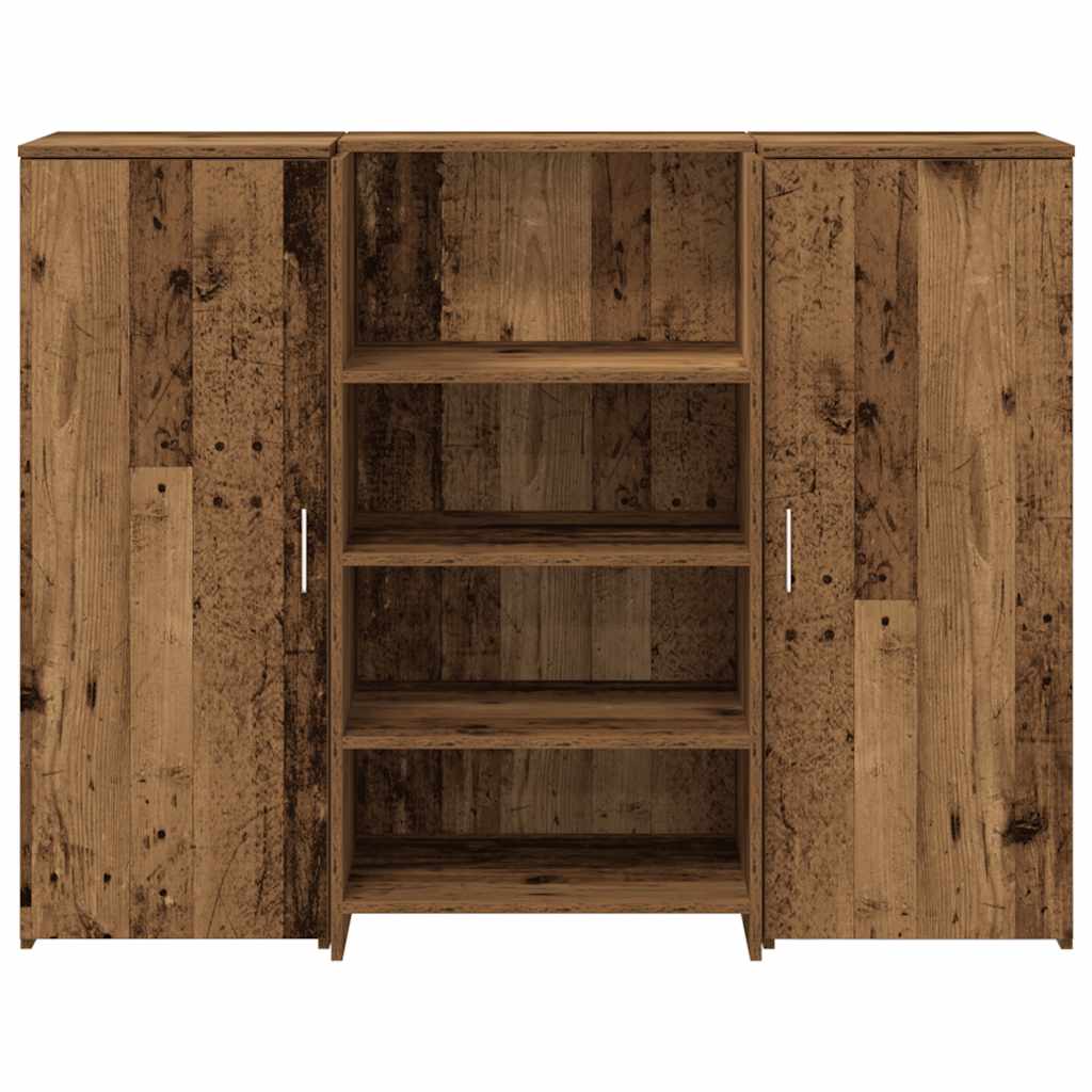 vidaXL Empfangstheke Altholz-Optik 135x50x103,5 cm Holzwerkstoff