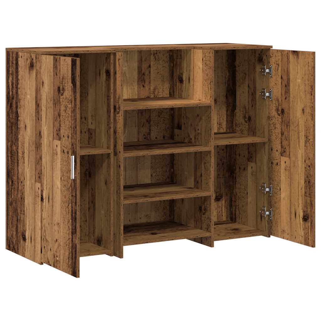 vidaXL Empfangstheke Altholz-Optik 135x50x103,5 cm Holzwerkstoff