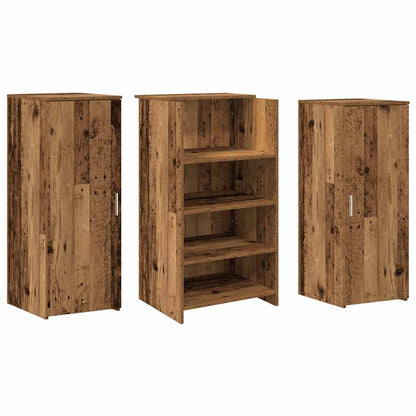 vidaXL Empfangstheke Altholz-Optik 135x50x103,5 cm Holzwerkstoff