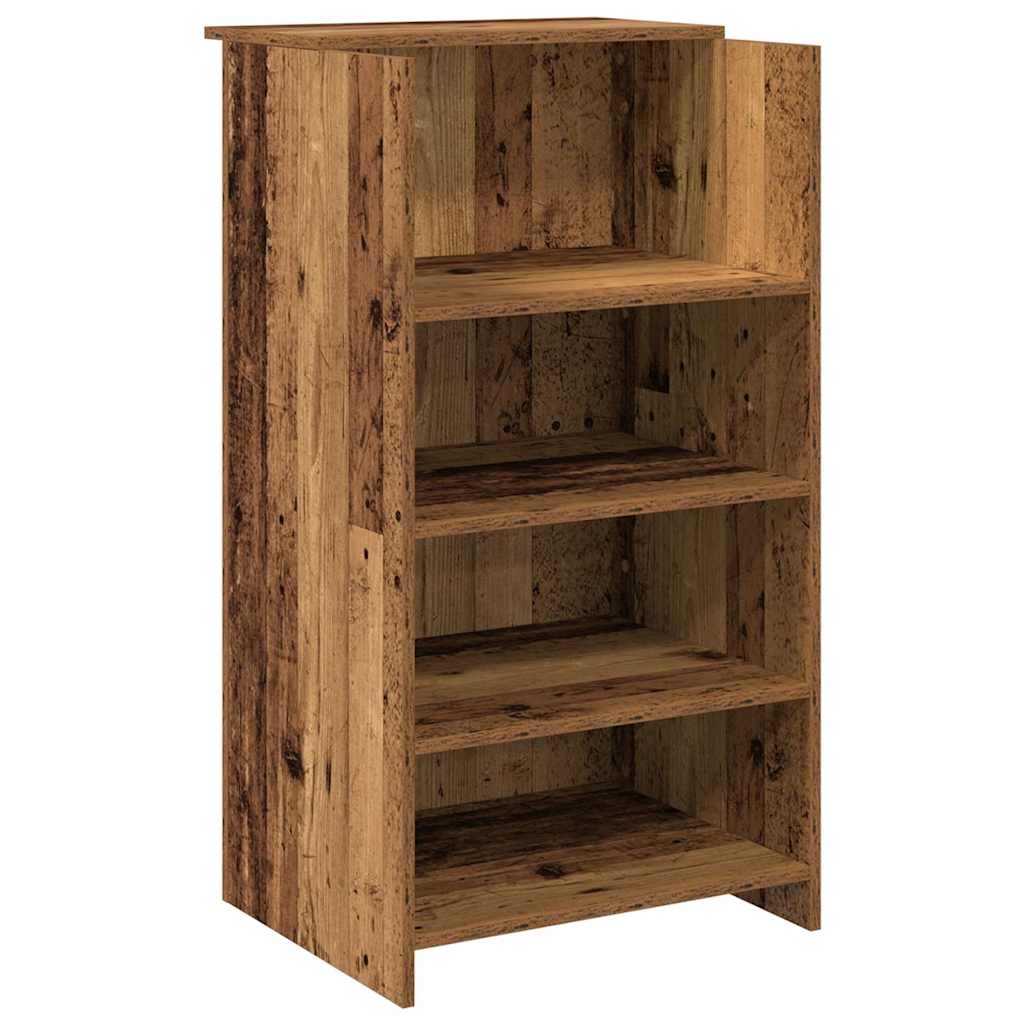 vidaXL Empfangstheke Altholz-Optik 135x50x103,5 cm Holzwerkstoff