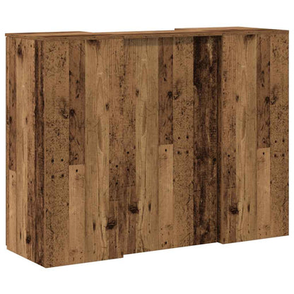 vidaXL Empfangstheke Altholz-Optik 135x50x103,5 cm Holzwerkstoff