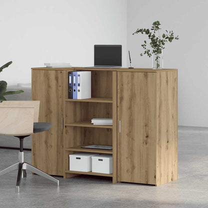vidaXL Empfangstheke Artisan-Eiche 135x50x103,5 cm Holzwerkstoff