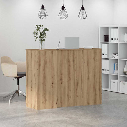 vidaXL Empfangstheke Artisan-Eiche 135x50x103,5 cm Holzwerkstoff
