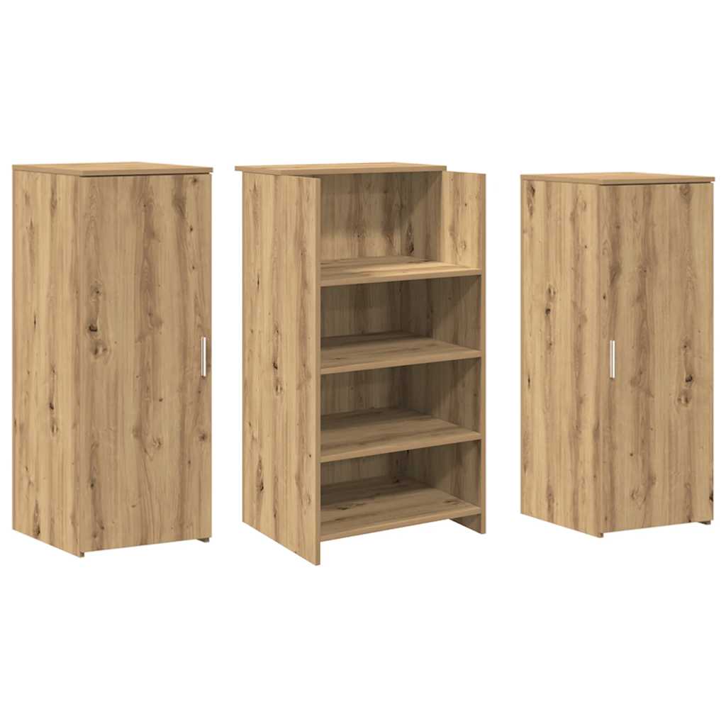 vidaXL Empfangstheke Artisan-Eiche 135x50x103,5 cm Holzwerkstoff