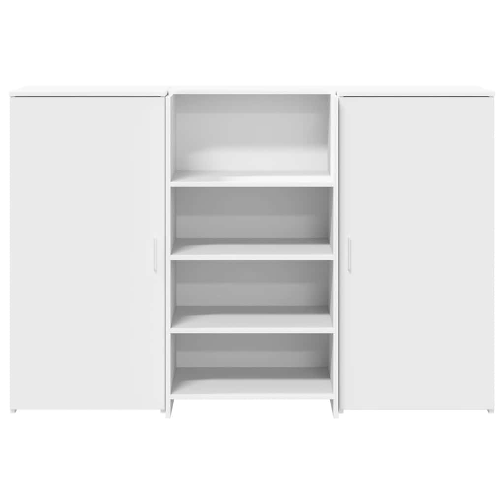 vidaXL Empfangstheke Weiß 155x50x103,5 cm Holzwerkstoff