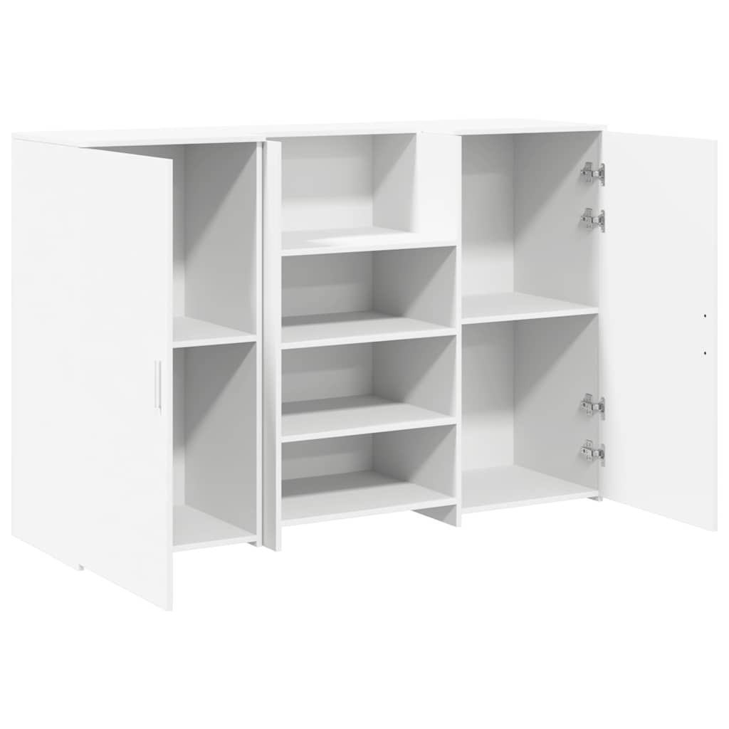 vidaXL Empfangstheke Weiß 155x50x103,5 cm Holzwerkstoff