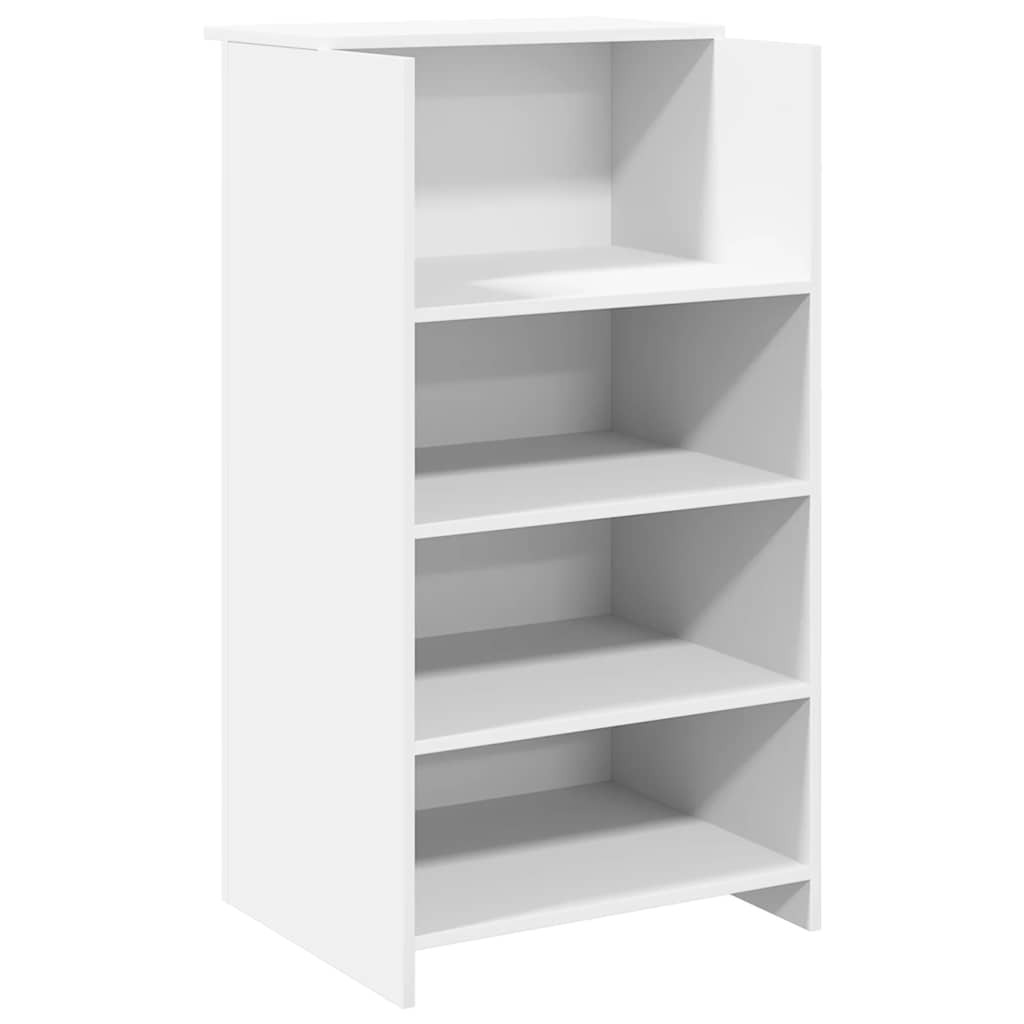 vidaXL Empfangstheke Weiß 155x50x103,5 cm Holzwerkstoff