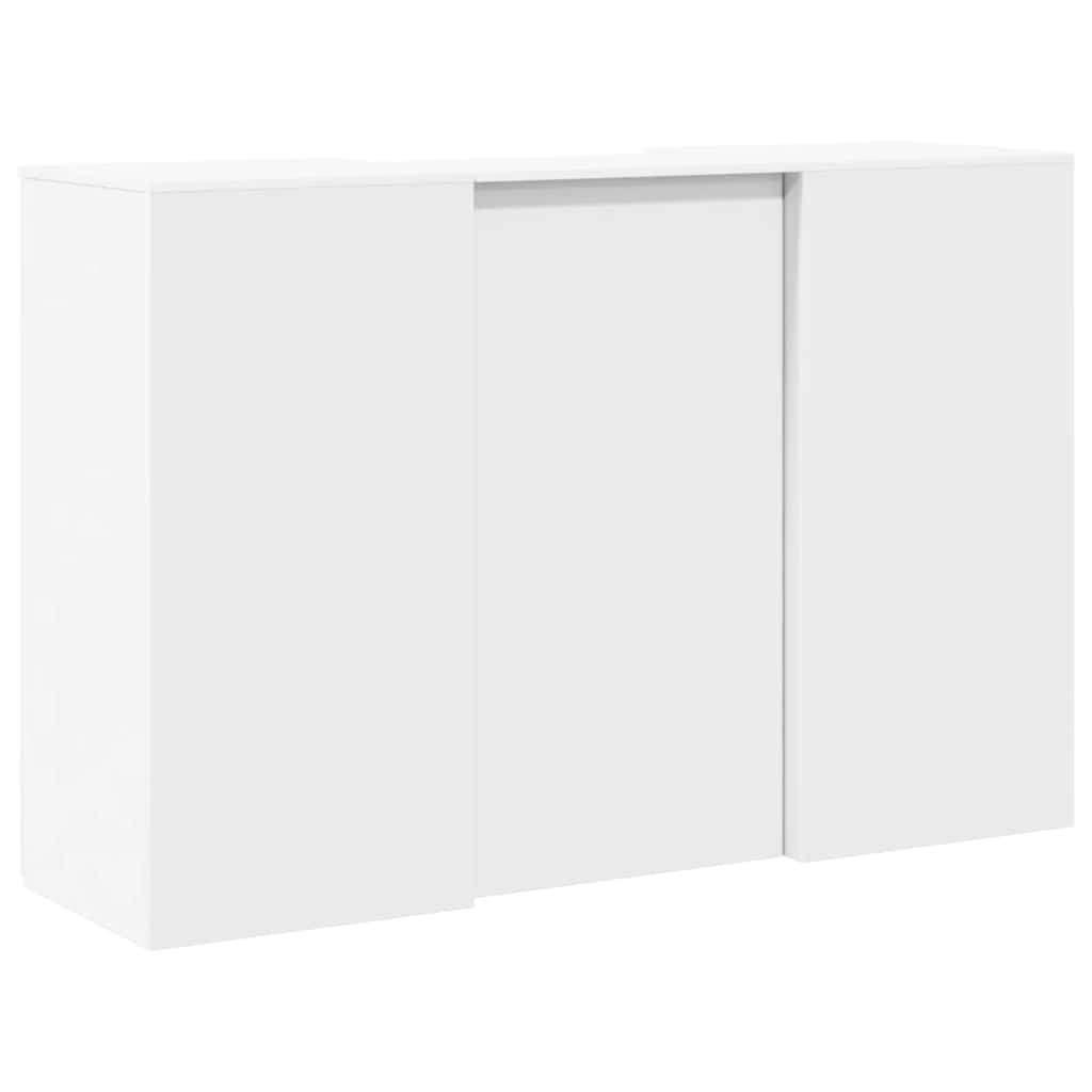 vidaXL Empfangstheke Weiß 155x50x103,5 cm Holzwerkstoff